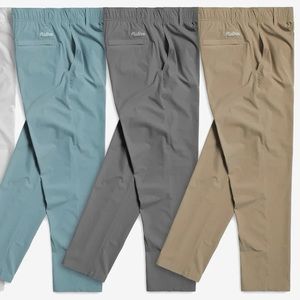 MALBON GRAY Condor Hybrid Golf Trousers elastic waistband long pants